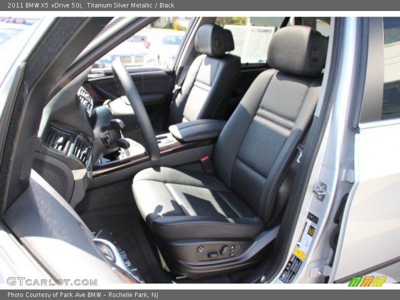 Titanium Silver Metallic / Black 2011 BMW X5 xDrive 50i