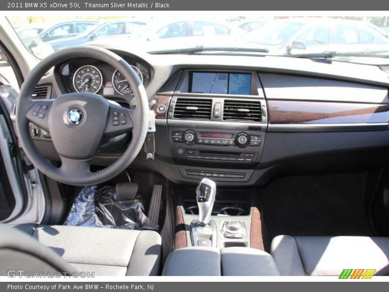 Titanium Silver Metallic / Black 2011 BMW X5 xDrive 50i
