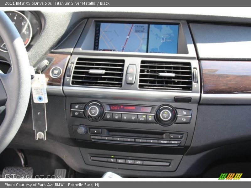 Titanium Silver Metallic / Black 2011 BMW X5 xDrive 50i