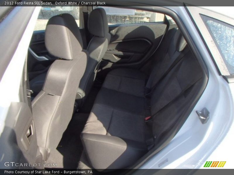 Oxford White / Charcoal Black 2012 Ford Fiesta SEL Sedan