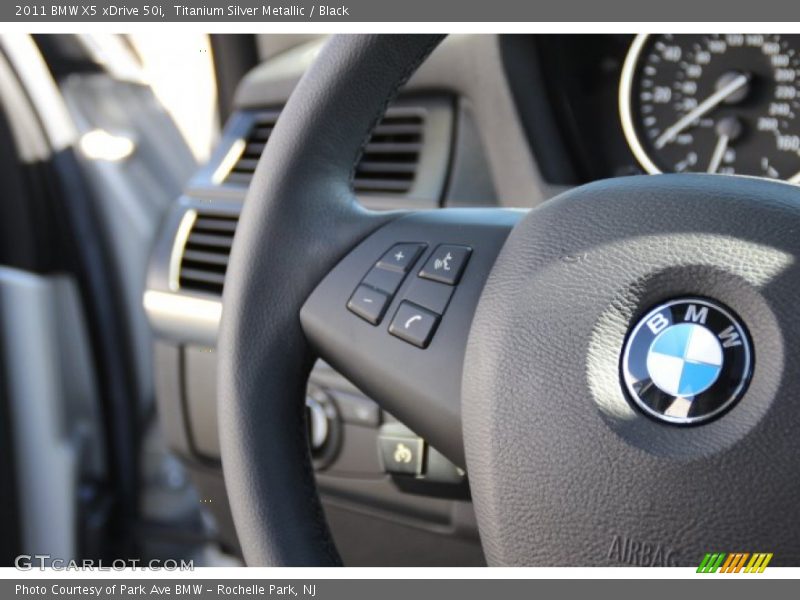 Titanium Silver Metallic / Black 2011 BMW X5 xDrive 50i