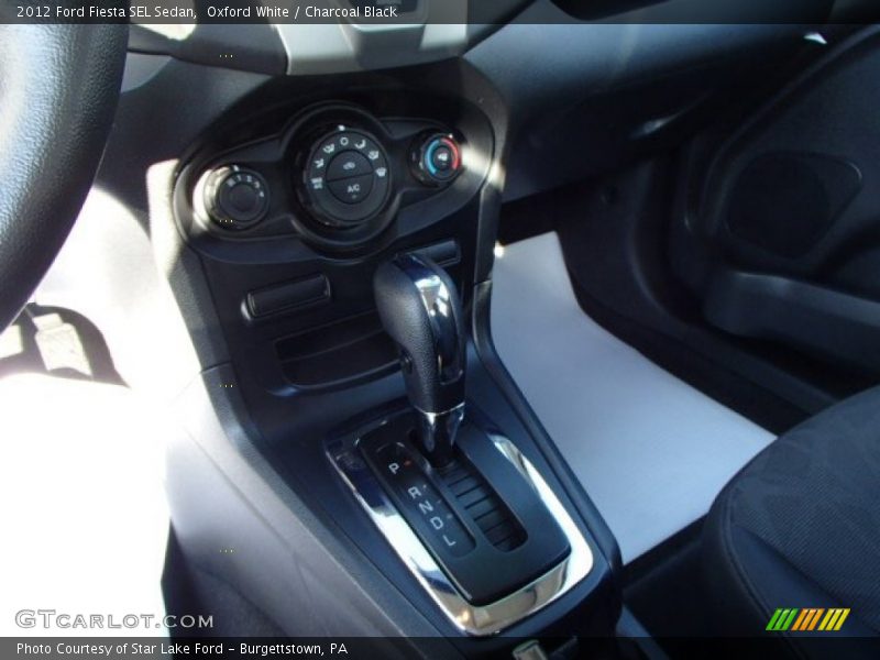 Oxford White / Charcoal Black 2012 Ford Fiesta SEL Sedan