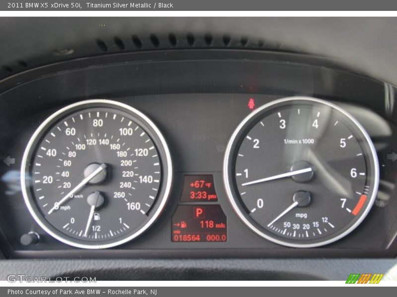 Titanium Silver Metallic / Black 2011 BMW X5 xDrive 50i