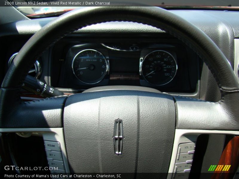 Vivid Red Metallic / Dark Charcoal 2008 Lincoln MKZ Sedan
