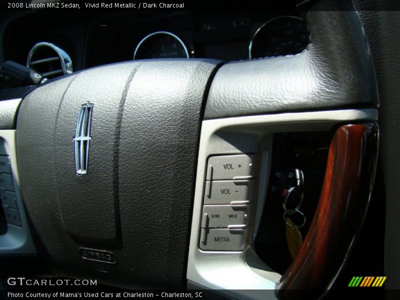 Vivid Red Metallic / Dark Charcoal 2008 Lincoln MKZ Sedan