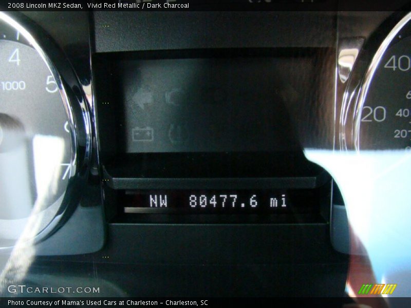 Vivid Red Metallic / Dark Charcoal 2008 Lincoln MKZ Sedan