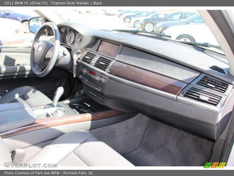 Titanium Silver Metallic / Black 2011 BMW X5 xDrive 50i
