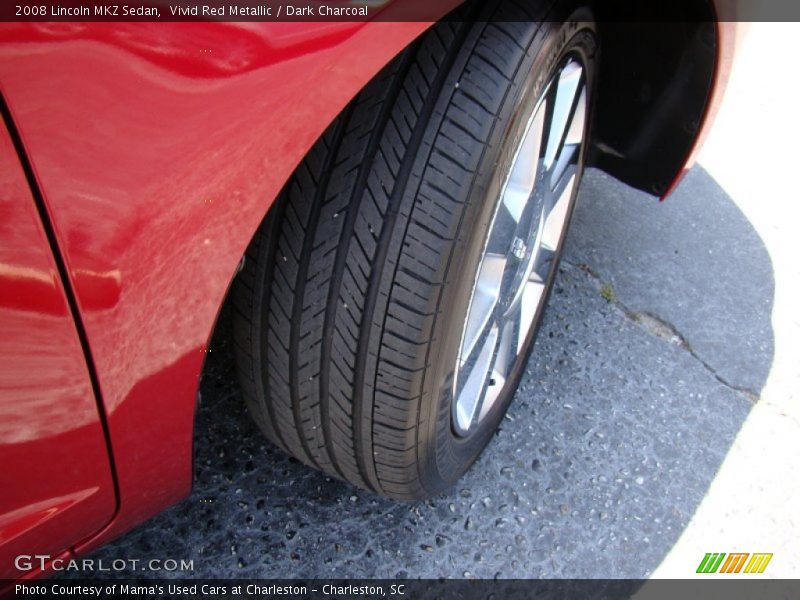 Vivid Red Metallic / Dark Charcoal 2008 Lincoln MKZ Sedan