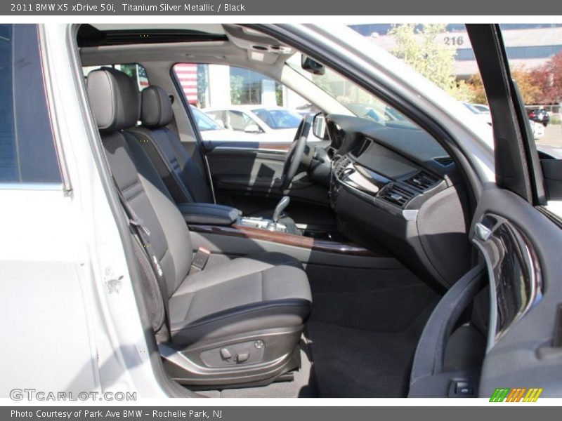 Titanium Silver Metallic / Black 2011 BMW X5 xDrive 50i