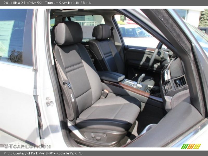Titanium Silver Metallic / Black 2011 BMW X5 xDrive 50i