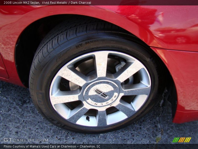Vivid Red Metallic / Dark Charcoal 2008 Lincoln MKZ Sedan
