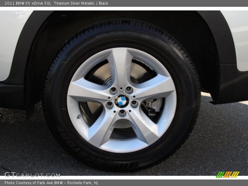 Titanium Silver Metallic / Black 2011 BMW X5 xDrive 50i