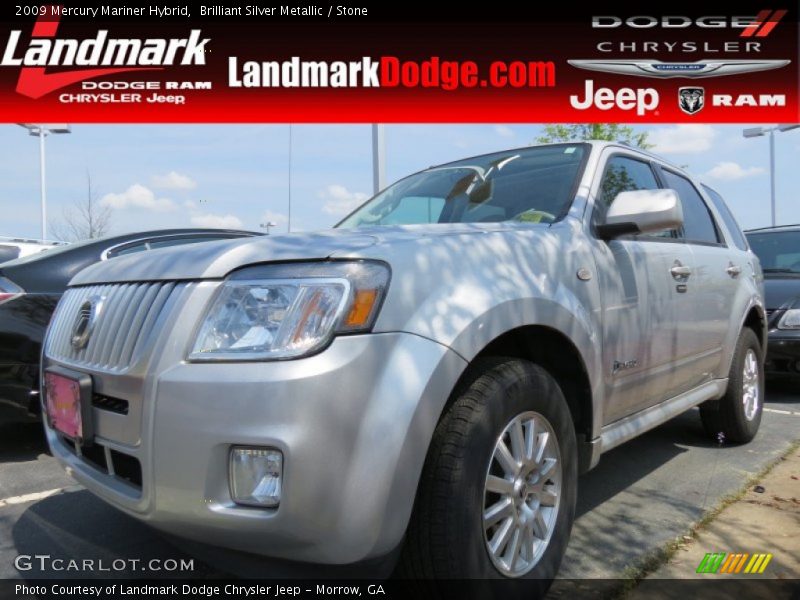 Brilliant Silver Metallic / Stone 2009 Mercury Mariner Hybrid