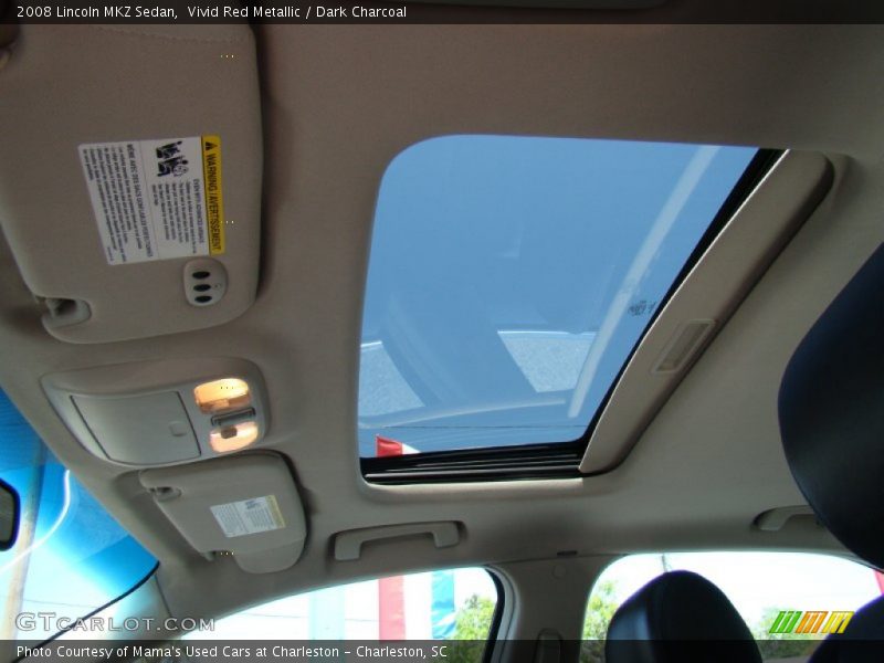 Vivid Red Metallic / Dark Charcoal 2008 Lincoln MKZ Sedan