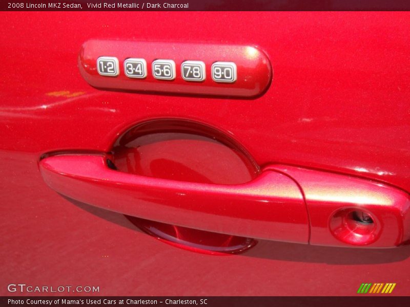 Vivid Red Metallic / Dark Charcoal 2008 Lincoln MKZ Sedan