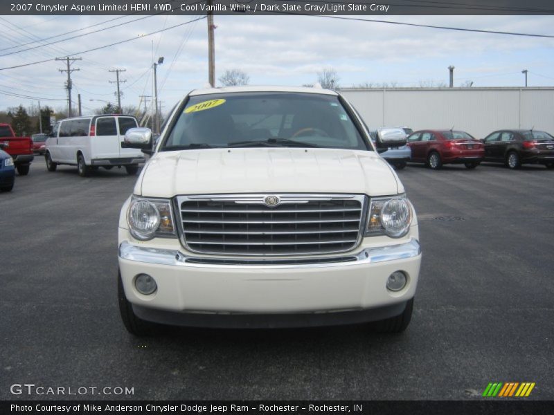 Cool Vanilla White / Dark Slate Gray/Light Slate Gray 2007 Chrysler Aspen Limited HEMI 4WD