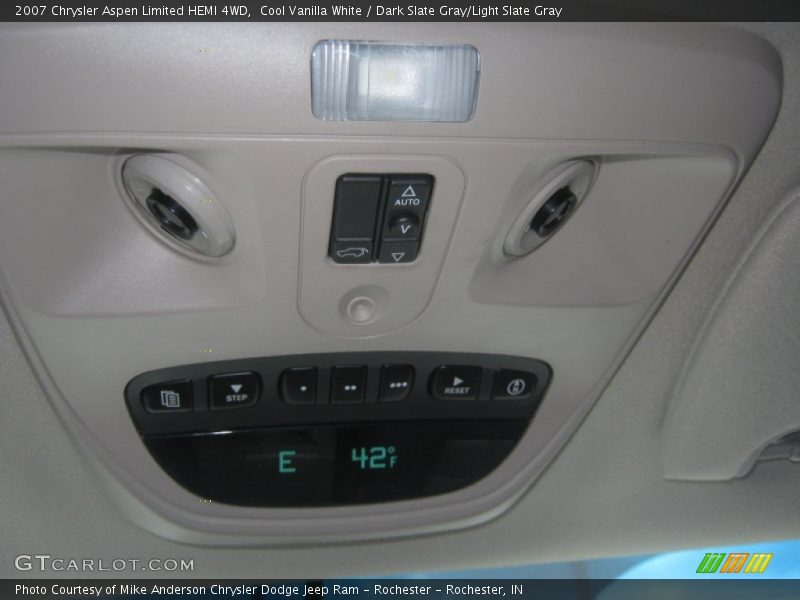 Cool Vanilla White / Dark Slate Gray/Light Slate Gray 2007 Chrysler Aspen Limited HEMI 4WD