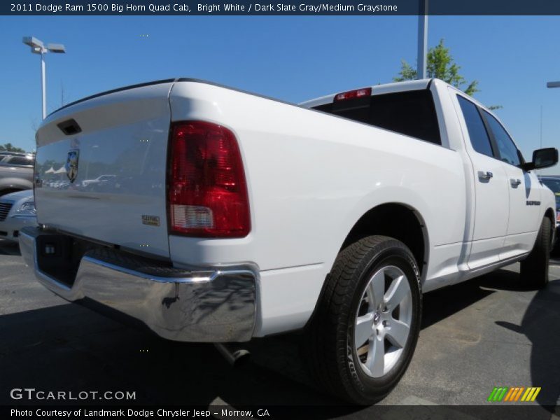 Bright White / Dark Slate Gray/Medium Graystone 2011 Dodge Ram 1500 Big Horn Quad Cab