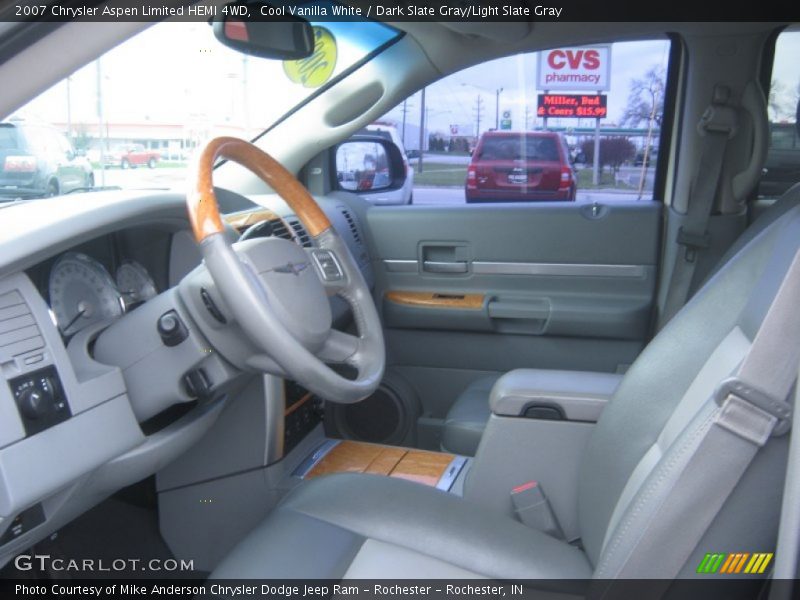 Cool Vanilla White / Dark Slate Gray/Light Slate Gray 2007 Chrysler Aspen Limited HEMI 4WD