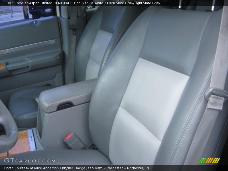 Cool Vanilla White / Dark Slate Gray/Light Slate Gray 2007 Chrysler Aspen Limited HEMI 4WD
