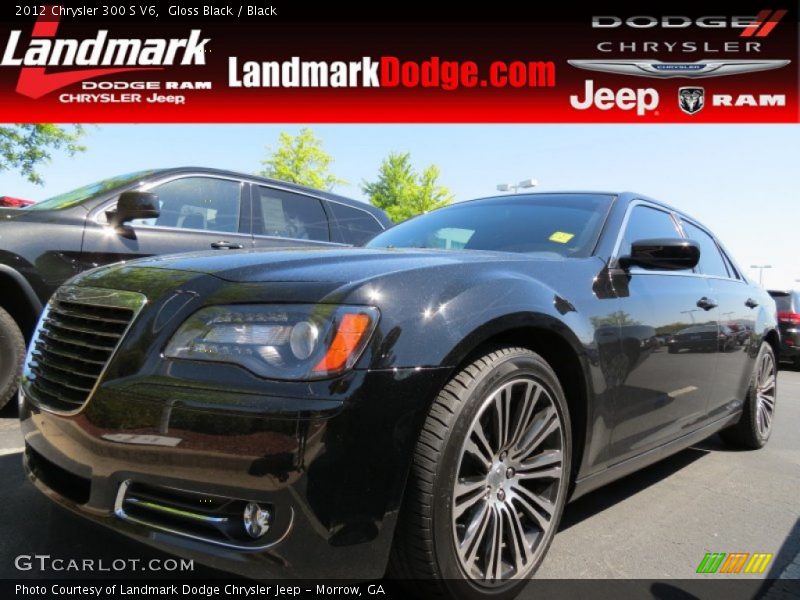 Gloss Black / Black 2012 Chrysler 300 S V6