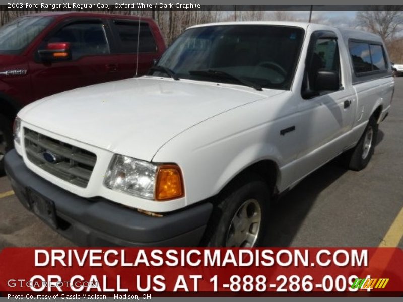 Oxford White / Dark Graphite 2003 Ford Ranger XL Regular Cab