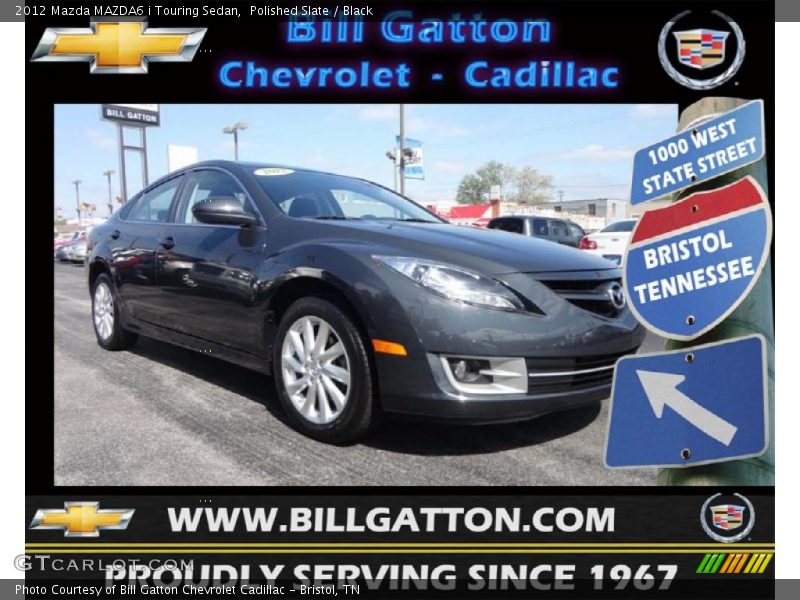 Polished Slate / Black 2012 Mazda MAZDA6 i Touring Sedan
