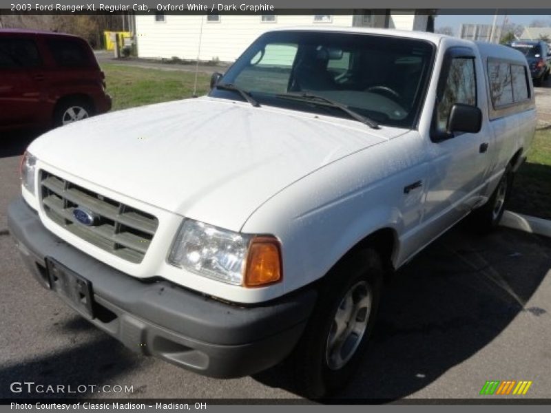 Oxford White / Dark Graphite 2003 Ford Ranger XL Regular Cab