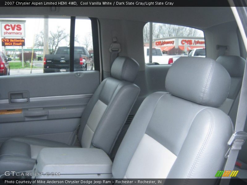 Cool Vanilla White / Dark Slate Gray/Light Slate Gray 2007 Chrysler Aspen Limited HEMI 4WD