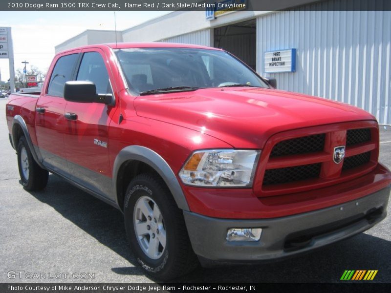 Flame Red / Dark Slate/Medium Graystone 2010 Dodge Ram 1500 TRX Crew Cab