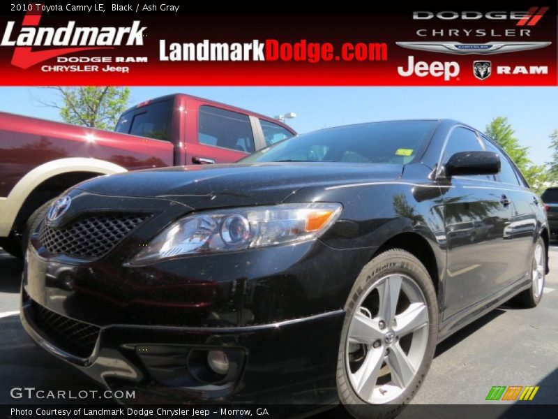 Black / Ash Gray 2010 Toyota Camry LE