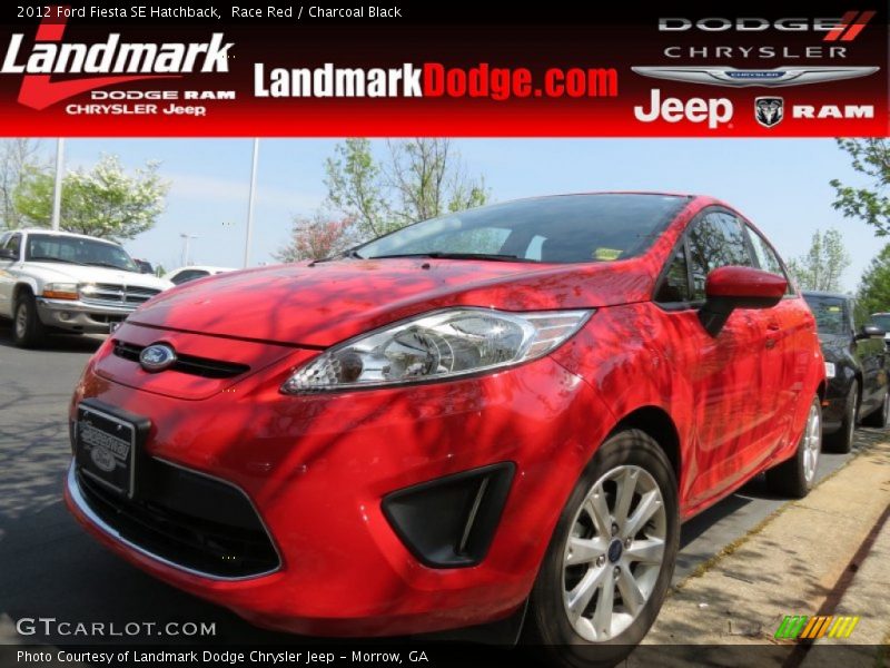 Race Red / Charcoal Black 2012 Ford Fiesta SE Hatchback