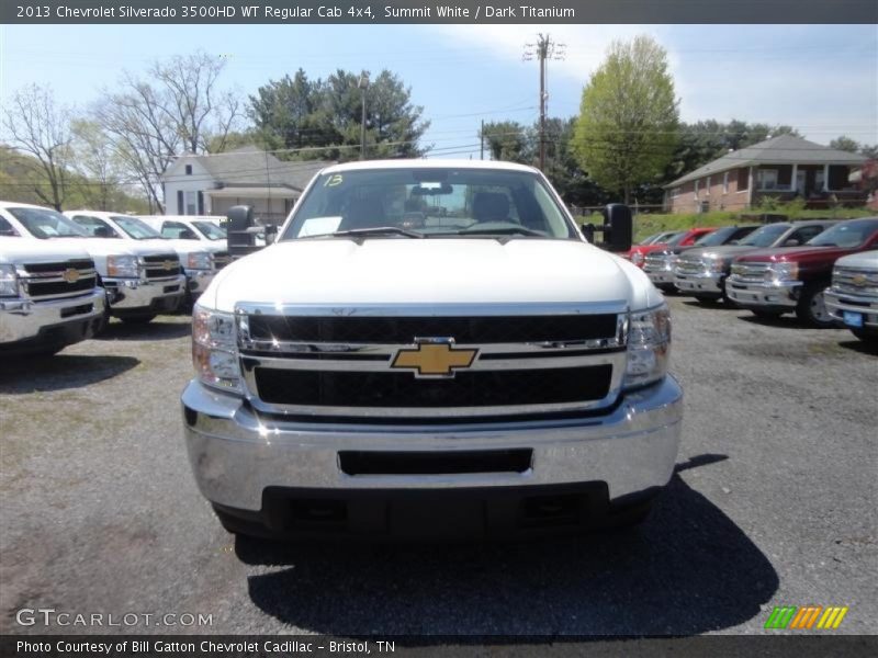 Summit White / Dark Titanium 2013 Chevrolet Silverado 3500HD WT Regular Cab 4x4