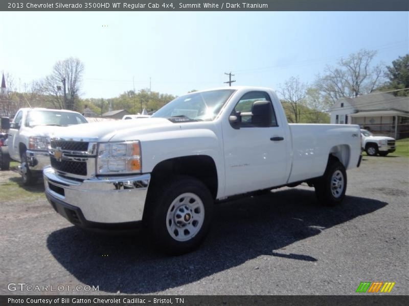 Summit White / Dark Titanium 2013 Chevrolet Silverado 3500HD WT Regular Cab 4x4
