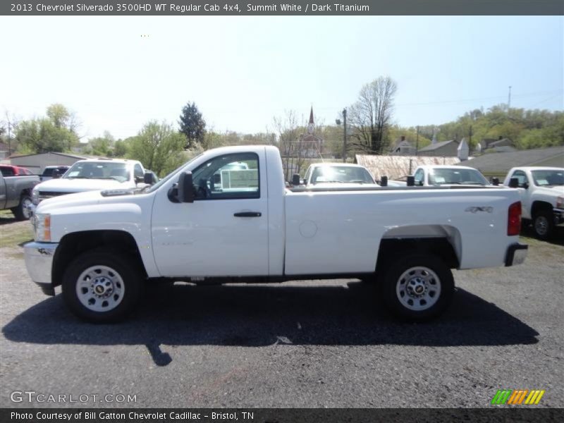 Summit White / Dark Titanium 2013 Chevrolet Silverado 3500HD WT Regular Cab 4x4