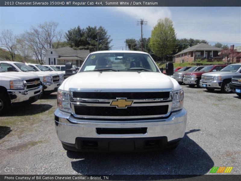 Summit White / Dark Titanium 2013 Chevrolet Silverado 3500HD WT Regular Cab 4x4