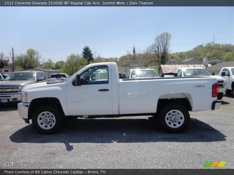 Summit White / Dark Titanium 2013 Chevrolet Silverado 3500HD WT Regular Cab 4x4