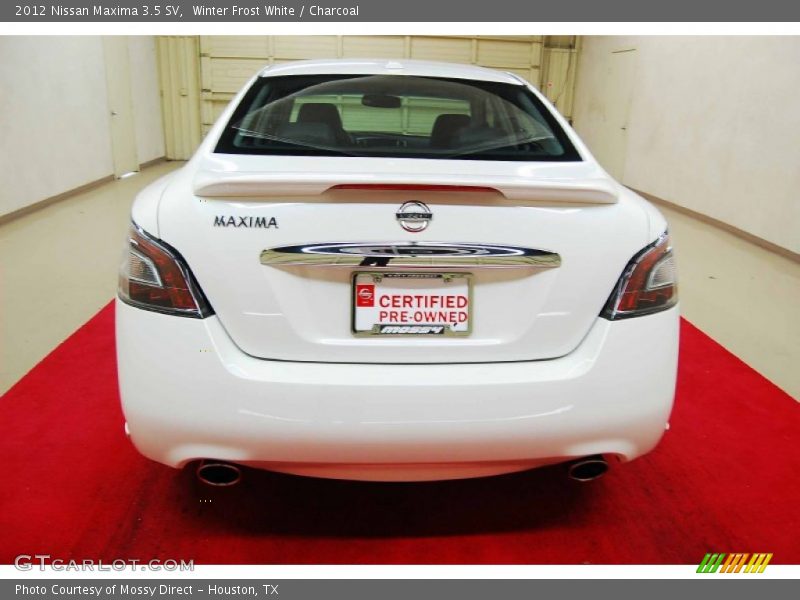 Winter Frost White / Charcoal 2012 Nissan Maxima 3.5 SV
