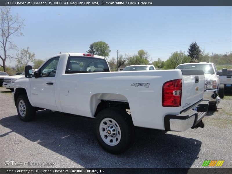 Summit White / Dark Titanium 2013 Chevrolet Silverado 3500HD WT Regular Cab 4x4