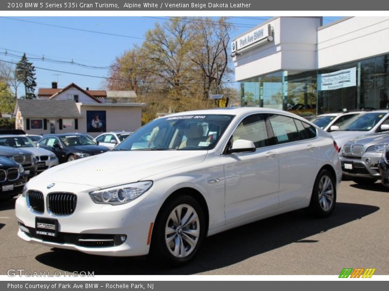 Alpine White / Venetian Beige Dakota Leather 2010 BMW 5 Series 535i Gran Turismo