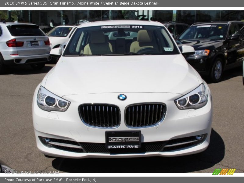 Alpine White / Venetian Beige Dakota Leather 2010 BMW 5 Series 535i Gran Turismo