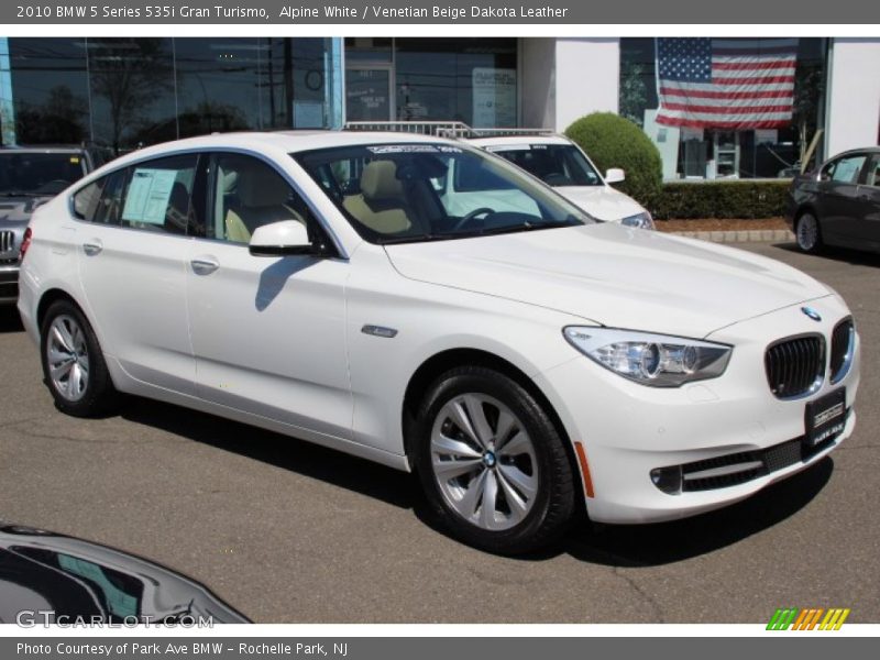 Alpine White / Venetian Beige Dakota Leather 2010 BMW 5 Series 535i Gran Turismo