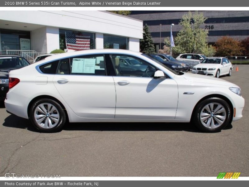 Alpine White / Venetian Beige Dakota Leather 2010 BMW 5 Series 535i Gran Turismo