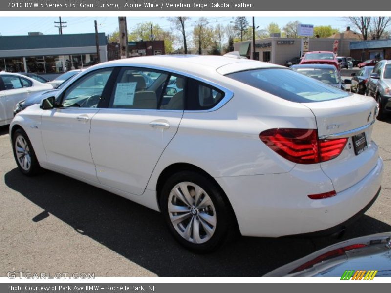 Alpine White / Venetian Beige Dakota Leather 2010 BMW 5 Series 535i Gran Turismo