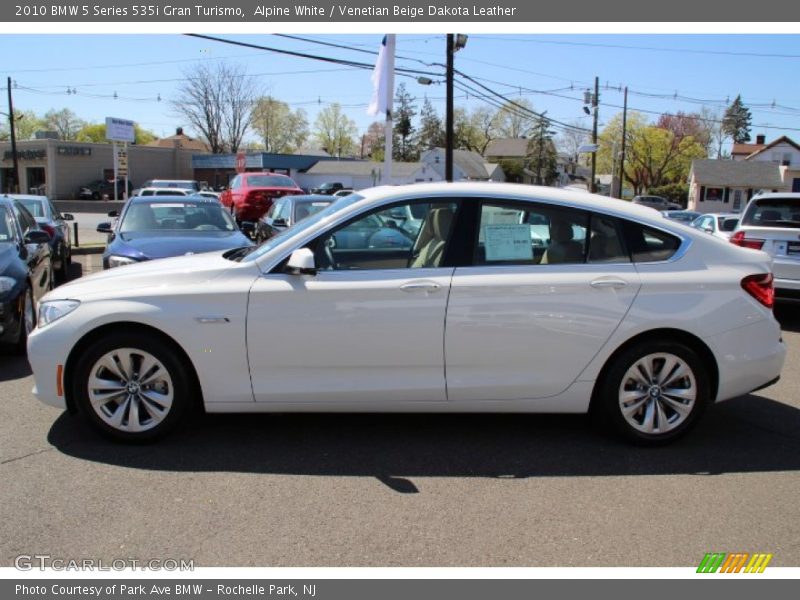 Alpine White / Venetian Beige Dakota Leather 2010 BMW 5 Series 535i Gran Turismo