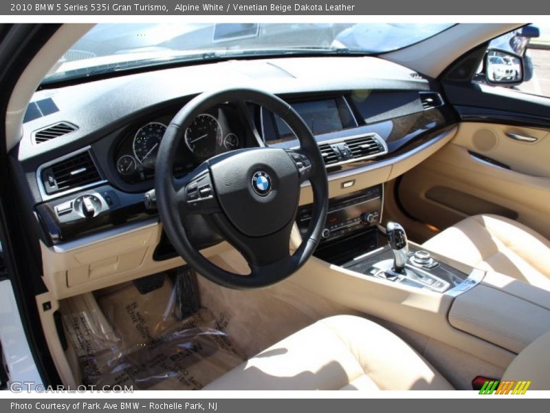 Alpine White / Venetian Beige Dakota Leather 2010 BMW 5 Series 535i Gran Turismo