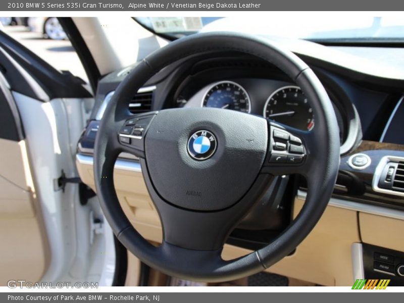 Alpine White / Venetian Beige Dakota Leather 2010 BMW 5 Series 535i Gran Turismo