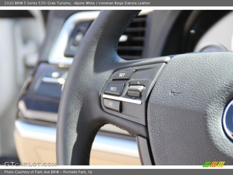 Alpine White / Venetian Beige Dakota Leather 2010 BMW 5 Series 535i Gran Turismo