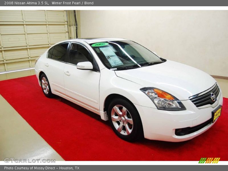 Winter Frost Pearl / Blond 2008 Nissan Altima 3.5 SL