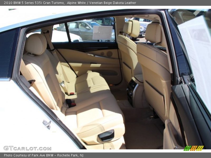 Alpine White / Venetian Beige Dakota Leather 2010 BMW 5 Series 535i Gran Turismo